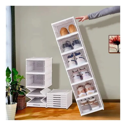 Zapatera Plegable De 6 Niveles Organizador De Almacenamiento