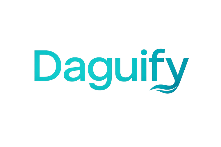 daguify creame un logo con color agua